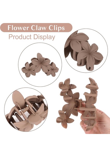 Flower Hair Accessories: 4pcs Matte Feather Hair Clips Women And Girls Strong Fixing Clips (Yurt Dışından) modelleri