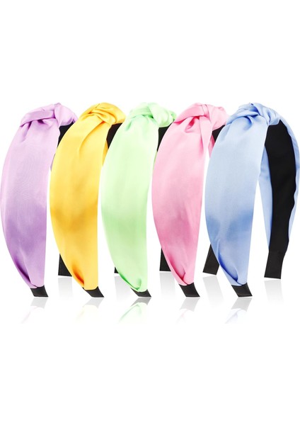 Pack Women's Headband Knotted Headband Solid Color Headband Non-Slip Headband Women's Thin Thick Short Hair Washing Face Hair Accessories Women's Gift (Yurt Dışından)