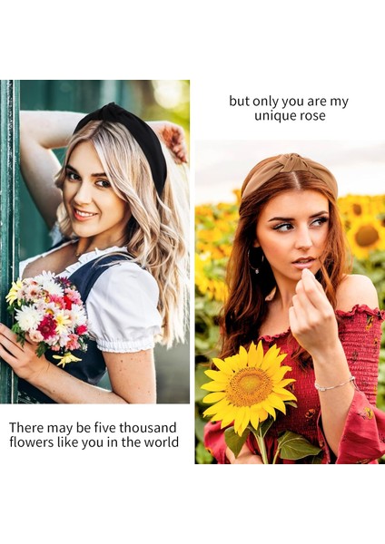 Pack Women's Headband Knotted Headband Solid Color Headband Non-Slip Headband Women's Thin Thick Short Hair Washing Face Hair Accessories Women's Gift (Yurt Dışından) fırsatları