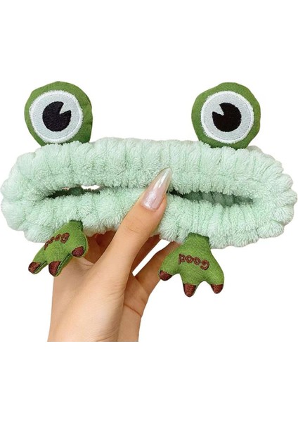 Fun Dinosaur Headband Cute Animal Cat Duck Frog Dinosaur Snail Kawaii Hairband For Face Washing Shower Sports Beauty Skin Care (Yurt Dışından)