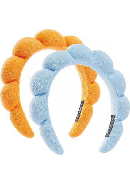 Spa Headbands For Face Washing Or Facial 2 Piece Set Skin Care Headband Fluffy Makeup Headband For Face Washing, Facial Mask, Skin Care (Yurt Dışından)