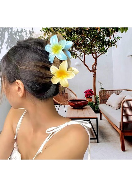 Flower Hair Clips - 4pcs Large Claw Clips For Thick/thin Hair Claws Strong Fixation Non-Slip Cute Hair Clips For Women Girls Hair Accessories Holiday Gifts (Yurt Dışından) modelleri