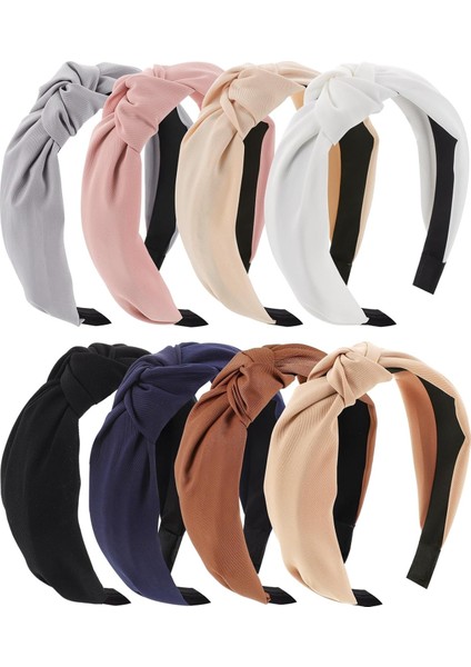 Pcs Women's Headband Knotted Headband Fashion Women's Headband Coffee Series Knotted Wide Headband (Yurt Dışından) fiyatları