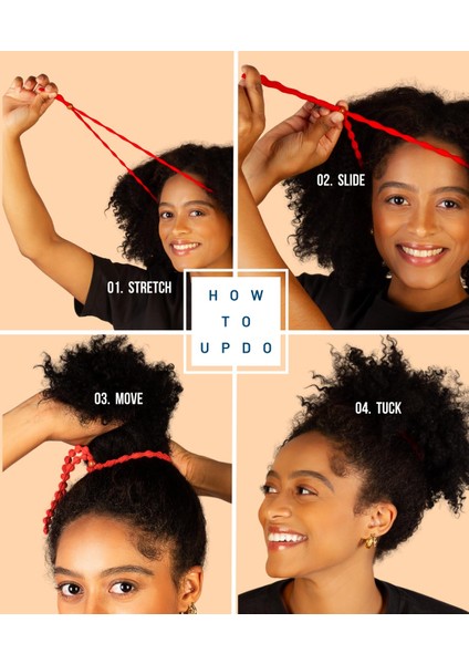 Adjustable Length Hairband | Women's Long Padded Headband For Thick, Braided, Curly, Natural Hair Elastic, Non-Slip Design (Black 1 Pack) (Yurt Dışından) modelleri