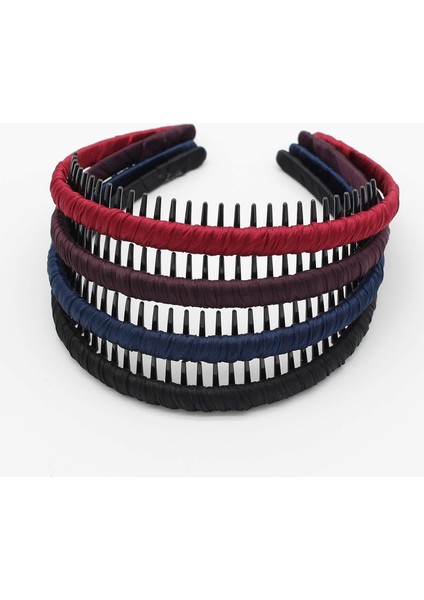 Fashion Floral Teeth Headband Comb Hair Accessories Non-Slip Headband Soft And Comfortable Headband For Women/girls (4 Colors) (Yurt Dışından)