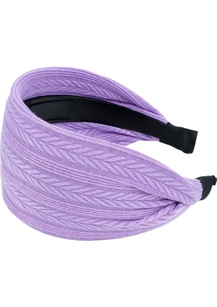 Womens Black Wide Headband Bohemian Headband Thick Band Teeth Large Headband Womens Hair Turban Hairband Hair Accessories (Yurt Dışından)