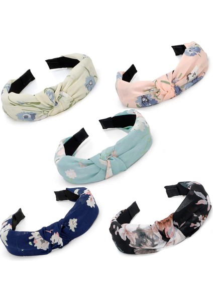 Pack Women's Headband Knotted Headband Solid Color Headband Non-Slip Headband Women's Thin Thick Short Hair Washing Face Hair Accessories Women's Gift (Yurt Dışından)