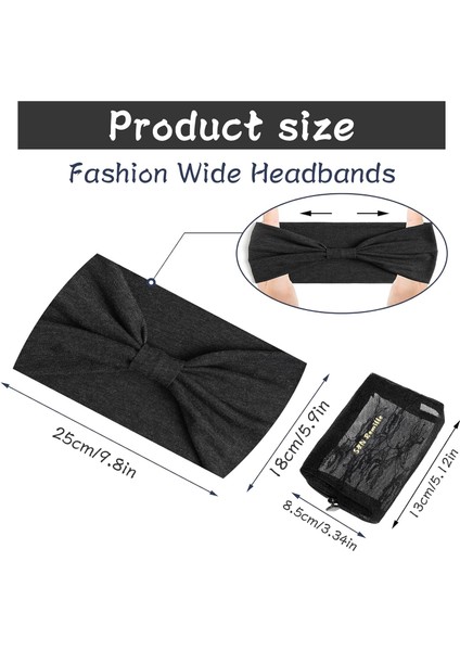Wide Bohemian Hair Hoop Women's Large Hairband Elastic Non-Slip Headband Twist-Knot Accessory Suitable For Sports Yoga And Running (Yurt Dışından) fırsatları