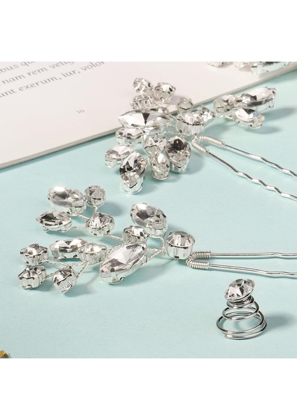 12PCS Women Hair Accessories Pearl Crystal Bridal Hair Clips Bridal Wedding Hair Accessories Bridal Bridesmaids Vintage Hair Accessories (Yurt Dışından) fırsatları