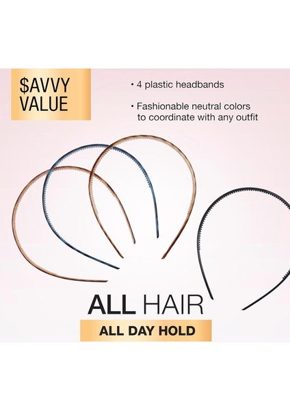 Easy Beauty Bodycon Headband Hair Accessories For Women - 4 Pack (Yurt Dışından) modelleri