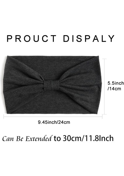Women's Headband Non-Slip Wide Hairband Knotted Turban Elastic Fashion Headband Sweatproof Elastic Headband Fashion Wrap Headband Girls Hair Accessories 6-Pack (Yurt Dışından) modelleri