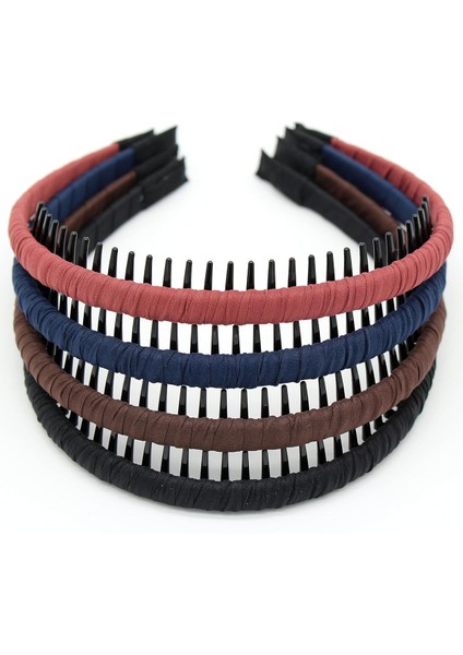 Fashion Floral Teeth Headband Comb Hair Accessories Non-Slip Headband Soft And Comfortable Headband For Women/girls (4 Colors) (Yurt Dışından)