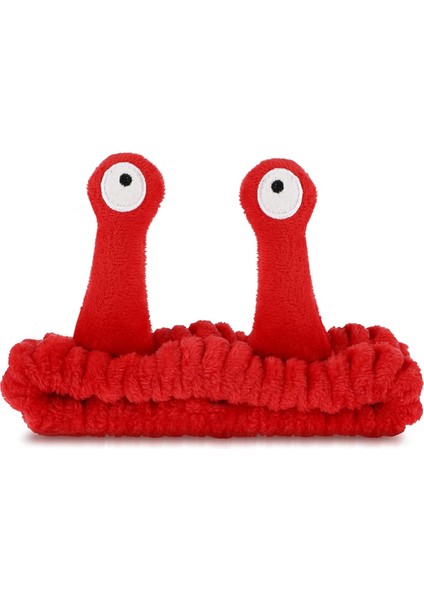 Face Washing Headband Palm And Snail Spa Hairband Makeup Headband Women's Cartoon Cute Coral Fleece Elastic Headband Creative Hair Accessories For Beauty Skin Care (Yurt Dışından)