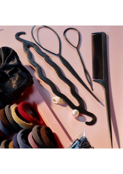 755 Pieces Women's Hair Accessories Set Seamless Ponytail Holder Various Hairbands For Thick And Curly (Mixed) (Yurt Dışından) fırsatları