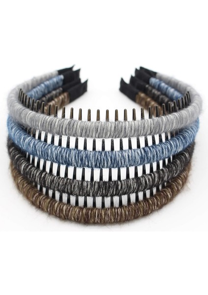 Fashion Floral Teeth Headband Comb Hair Accessories Non-Slip Headband Soft And Comfortable Headband For Women/girls (4 Colors) (Yurt Dışından)