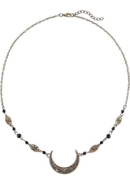 Bohemian Crescent Head Chain Vintage Black, Headband Chain Water, Headdress Witch Forehead Chain (Yurt Dışından) fiyatları