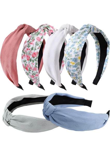 Pcs Women's Knotted Headband Non-Slip Women's Headband Fashion Cute Hairband Women's Wide Headband Non-Slip Hair Accessories (Yurt Dışından)