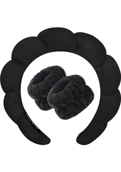 Spa Headband For Face Washing Skin Care Headband Terry Cloth Bubble Soft Hairband For Women Girls Fluffy Padded Headdress Non-Slip Thick Hair Accessories (Yurt Dışından) fiyatları