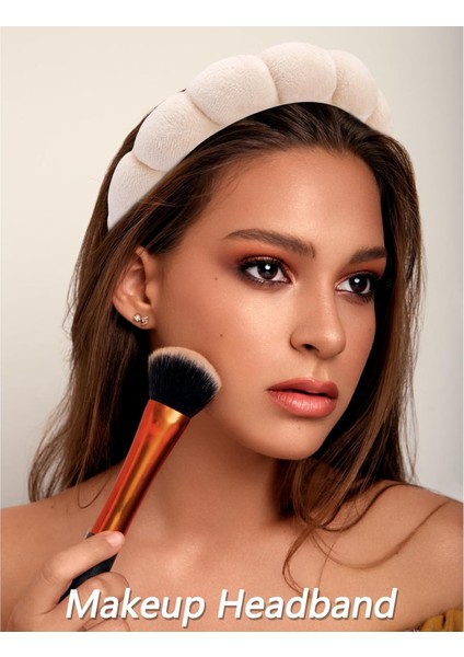 Case Pack Makeup And Skin Care Headband Brown Sponge Hairband Bow Set - Women's Wristband Hair Accessory Gift (Yurt Dışından) fırsatları