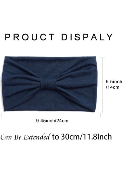 Women's Headband Fashion Elastic Wide Hairband Knotted Turban Headband Yoga Running Sweatproof Band Elastic Headband Fashion Wrap Headband Girls Hair Accessories 4 Pack (Yurt Dışından) fiyatları
