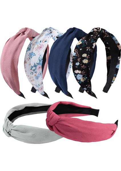 Pcs Women's Knotted Headband Non-Slip Women's Headband Fashion Cute Hairband Women's Wide Headband Non-Slip Hair Accessories (Yurt Dışından)