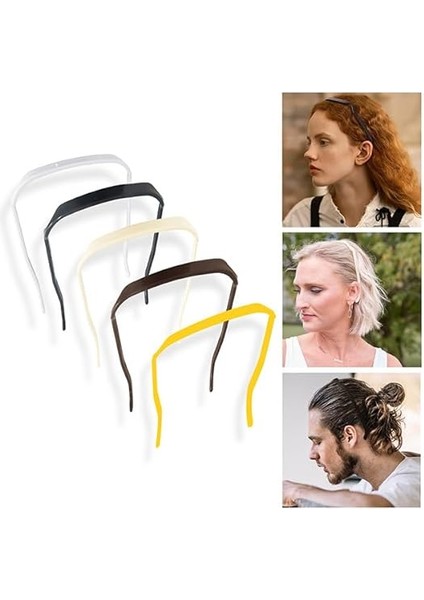 2pcs Square Invisible Hairband Curly Thick Headband Medium Thick Large Hairband Women Curly Hair Fixing Tools Women (Yurt Dışından)