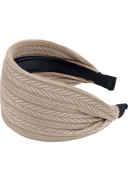 Womens Black Wide Headband Bohemian Headband Thick Band Teeth Large Headband Womens Hair Turban Hairband Hair Accessories (Yurt Dışından)