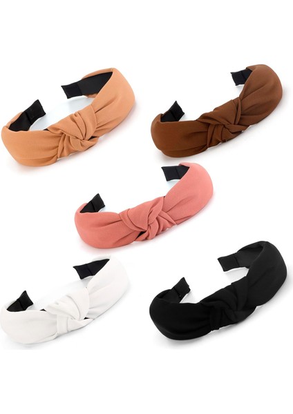 Pack Women's Headband Knotted Headband Solid Color Headband Non-Slip Headband Women's Thin Thick Short Hair Washing Face Hair Accessories Women's Gift (Yurt Dışından) modelleri