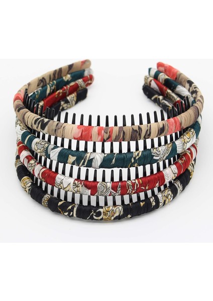 Fashion Floral Teeth Headband Comb Hair Accessories Non-Slip Headband Soft And Comfortable Headband For Women/girls (4 Colors) (Yurt Dışından)