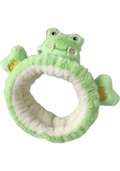 Fun Dinosaur Headband Cute Animal Cat Duck Frog Dinosaur Snail Kawaii Hairband For Face Washing Shower Sports Beauty Skin Care (Yurt Dışından)