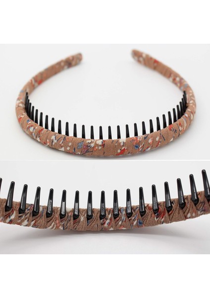 Fashion Floral Teeth Headband Comb Hair Accessories Non-Slip Headband Soft And Comfortable Headband For Women/girls (4 Colors) (Yurt Dışından) fırsatları