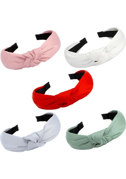 Pack Women's Headband Knotted Headband Solid Color Headband Non-Slip Headband Women's Thin Thick Short Hair Washing Face Hair Accessories Women's Gift (Yurt Dışından)