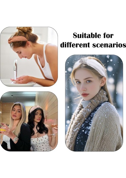 Pcs Women's Knotted Headband Non-Slip Women's Headband Fashion Cute Hairband Women's Wide Headband Non-Slip Hair Accessories (Yurt Dışından) fiyatları