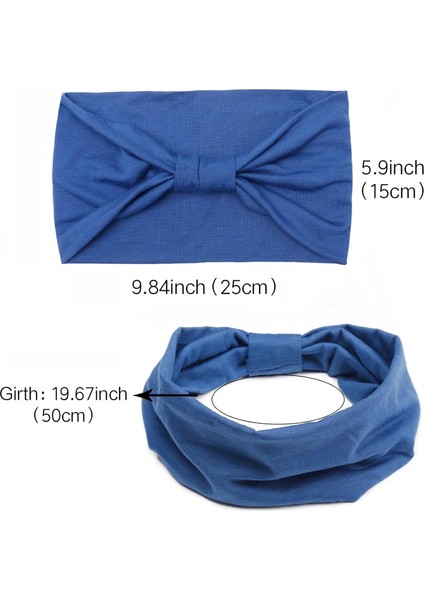 Women's Headband Bohemian Wide Headband Knotted Turban Hair Accessories (Yurt Dışından) modelleri