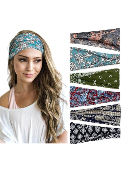 Women's Anti-Slip Thick Headband - Elastic Sweatband For Yoga, Workout, Fashion And Daily Wear. (Yurt Dışından)