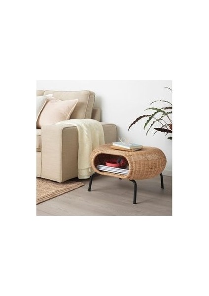 Gamlehult Tabure/sehpa, Rattan-Antrasit, Depolamalı El Yapımı Sehpa fiyatları