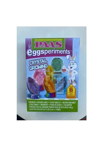 Paas Easter Eggsperiments Crystal Growing Egg Science Kit