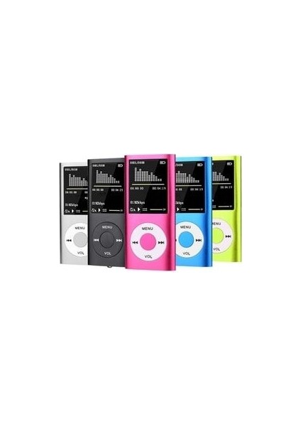 Mp3 Çalar Ses Kayıt Fm Radyo Sd Kart Girişli Mp4 Player 1.8 Inç Renkli Ekran