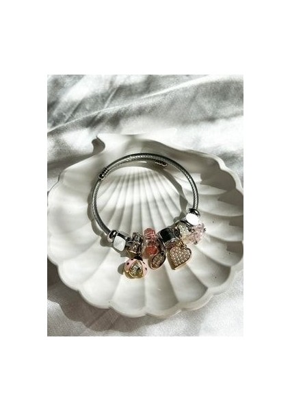 Vera Jewellery Çelik Uğur Böceği Charmlı modelleri