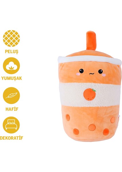 Meyve Çayı Serisi Peluş Oyuncak (30CM) - Portakal fırsatları