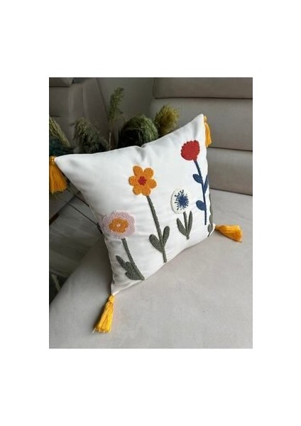 Bugi Home Collection Punch Nakışlı Kırlent Kılıfı fiyatları