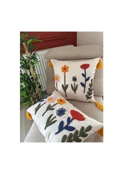 Bugi Home Collection Punch Nakışlı Kırlent Kılıfı indirimleri