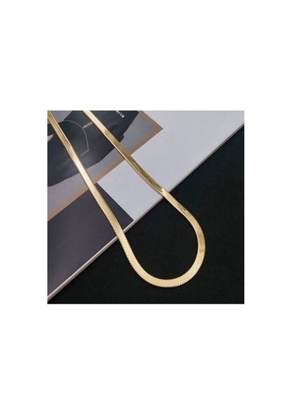 Italyan Çelik Gold Kolye (Kararmaz Paslanmaz) 45 cm fiyatları