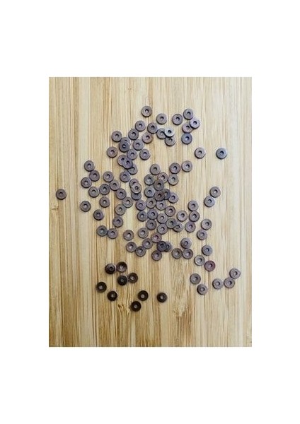 Eskitme Bakır Paslanmaz Tel Kırma El Işleme Pul. 4mm. 50GR. indirimleri