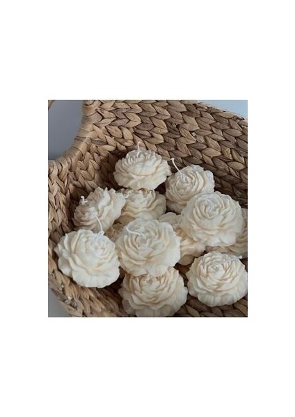 %100 Soya Wax 5 Li Şakayık Dekoratif Mum ( 5 Adet)