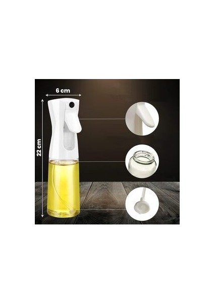 Sprey Yağdanlık Airfryer Için Yağdanlık Püskürtmeli Sprey Cam Şişe modelleri