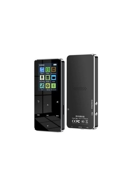 Bluetooth Lu Mp3-Mp4 Çalar Ses Kayıt Fm Radyolu Şarjlı Mp4 Player Dahili Hoparlör 8gb Hafızalı