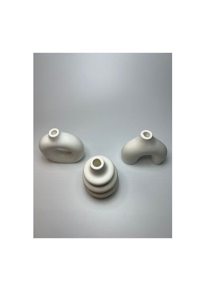 Minimal Vazo Set 3'lü Bohem Biblo Minyatür 3lü Vazo modelleri