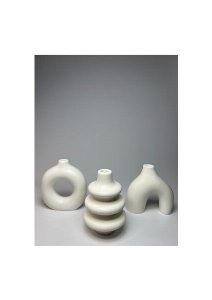 Minimal Vazo Set 3'lü Bohem Biblo Minyatür 3lü Vazo fırsatları