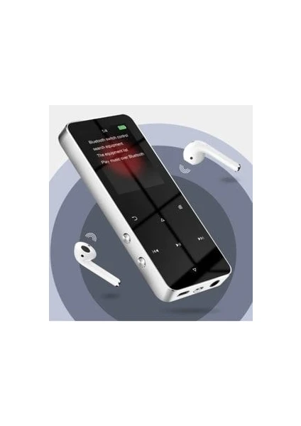 Bluetooth Lu Mp3-Mp4 Çalar Ses Kayıt Fm Radyolu Şarjlı Mp4 Player Dahili Hoparlör 8gb Hafızalı